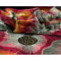 Kép 4/4 - Alkalmi tüll – Nagyméretű színes hímzett virágos bordűrrel