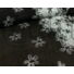Kép 3/4 - Alkalmi tüll – Fehér flitteres és hímzett virágos bordűrrel
