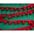 Kép 3/3 - Paszomány - Piros színben, lógó bogyókkal díszített