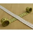 Kép 2/2 - Ferdepánt – Fehér alapon barna pöttyös, 20mm