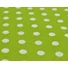Kép 4/4 - Pamutvászon – Kivizöld alapon fehér pöttyös mintával, 6mm