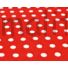 Kép 4/4 - Pamutvászon – Piros alapon fehér pöttyös mintával, 8mm