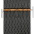Kép 2/4 - Pamutvászon – Fekete alapon fehér pöttyös mintával, 6mm