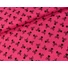 Kép 3/4 - Pamutvászon (festett) – Fekete halálfejes mintával, pink alapon