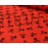 Kép 4/4 - Pamutvászon (festett) – Fekete halálfejes mintával, piros alapon