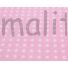 Kép 4/4 - Pamutvászon – Halvány rózsaszín, fehér 2mm pöttyös mintával