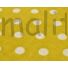 Kép 4/4 - Pamutvászon – Mustársárga, fehér 6mm pöttyös mintával