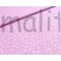 Kép 3/5 - Pamutvászon – Rózsaszín alapon különböző méretű fehér csillag mintával