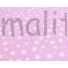 Kép 5/5 - Pamutvászon – Rózsaszín alapon különböző méretű fehér csillag mintával