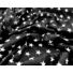 Kép 4/5 - Pamutvászon – Fekete alapon egyforma fehér csillag mintával