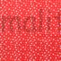 Kép 1/5 - Pamutvászon – Piros alapon fehér csillag mintával