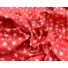 Kép 4/5 - Pamutvászon – Piros alapon különböző méretű fehér csillag mintával
