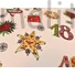 Kép 5/5 - Pamutvászon – Adventi kalendáriumos mintával, vajszínű alapon