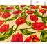 Kép 5/5 - Pamutvászon – Piros tulipános mintával