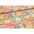 Kép 3/4 - Pamutvászon – Patchwork alapon színes állatos mintával