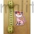 Kép 2/3 - Vasalható ruhamatrica – Rózsaszín cica