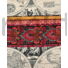 Kép 2/6 - Viszkóz selyem – Földgömbös mintával, PANELES MINTA