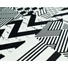 Kép 6/6 - Pamut szatén – Fekete-fehér geometriai mintával