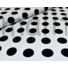 Kép 3/6 - Viszkóz selyem – Fehér alapon fekete nagy pöttyös mintával
