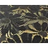 Kép 6/6 - Jacquard szövet – Margaréta virág mintával, arany-fekete
