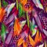 Kép 1/6 - Viszkóz selyem – Színes kolibri mintával, DigitalPrint (16)