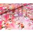 Kép 3/6 - Viszkóz selyem – Korallos alapon fehér virág mintával, DigitalPrint