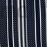 Kép 1/5 - Viszkóz selyem – Sötétkék alapon fehér pöttyös és csíkos mintával.