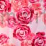Kép 1/6 - Armani szatén – Rózsaszín nagy virágos mintával, DigitalPrint