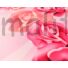 Kép 6/6 - Armani szatén – Rózsaszín nagy virágos mintával, DigitalPrint