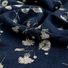 Kép 1/4 - Viszkóz selyem – Kék alapon fehér virág mintával