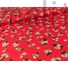 Kép 3/4 - Viszkóz selyem – Korall alapon fehér virágos mintával