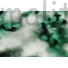 Kép 4/4 - Viszkóz selyem – Zöld-fehér folt mintával