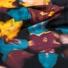 Kép 1/4 - Viszkóz selyem – Foltozott színes virág  mintával