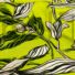 Kép 1/4 - Szatén selyem – Kivzöld alapon leveles mintával