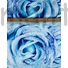 Kép 2/4 - Armani szatén – Kék nagy rózsa mintával, DigitalPrint