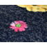 Kép 6/6 - Kötött kelme – Rózsaszín és sárga virág mintával, MELANGE