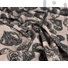 Kép 4/5 - Dekorvászon – Drapp alapon fekete szívecske mintával, LONETA