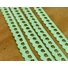 Kép 3/3 - Csipke szalag – Almazöld pamut csipke, 1cm