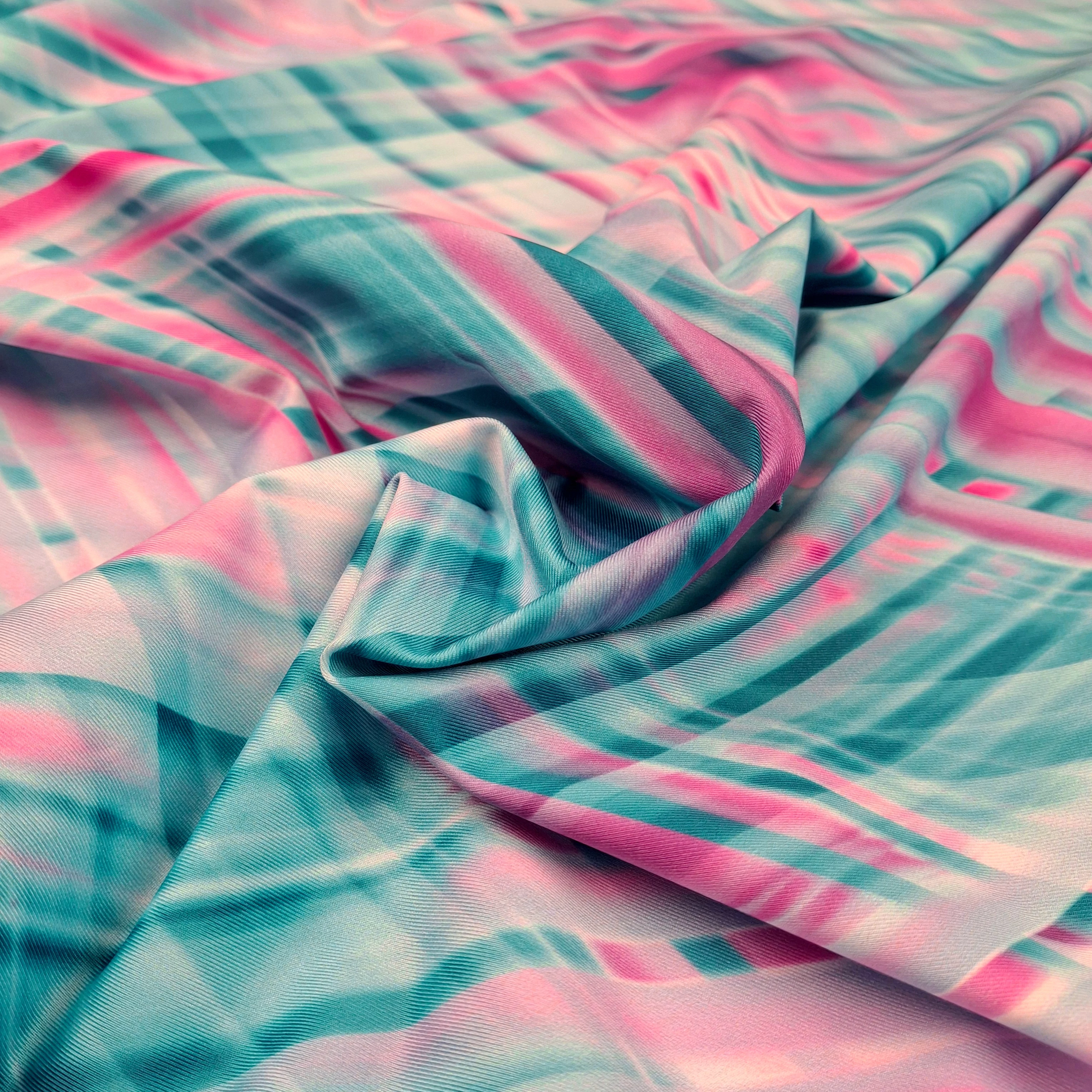 Jég jersey – Kék-pink rombuszos mintával
