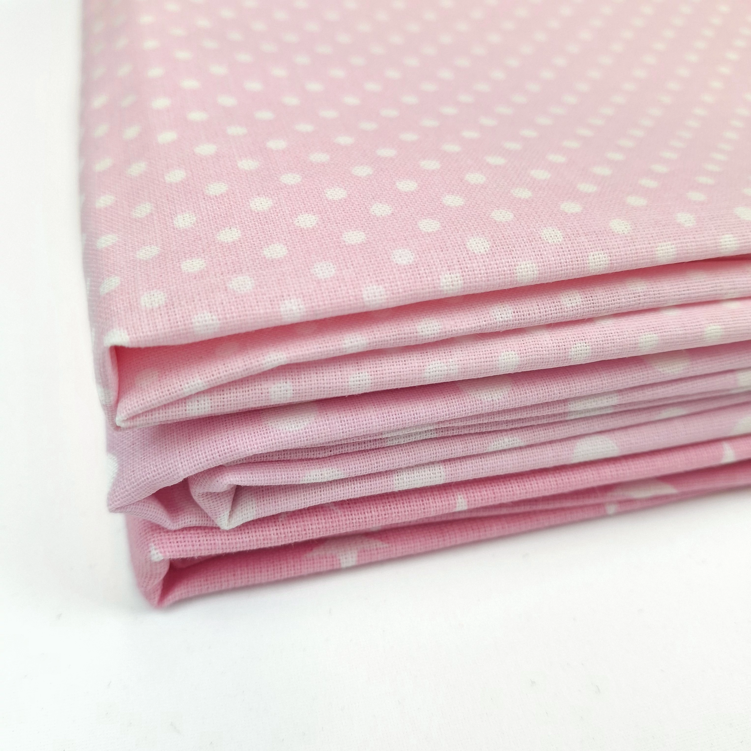 Patchwork pamutvászon csomag - Rózsaszín színben, 3 db