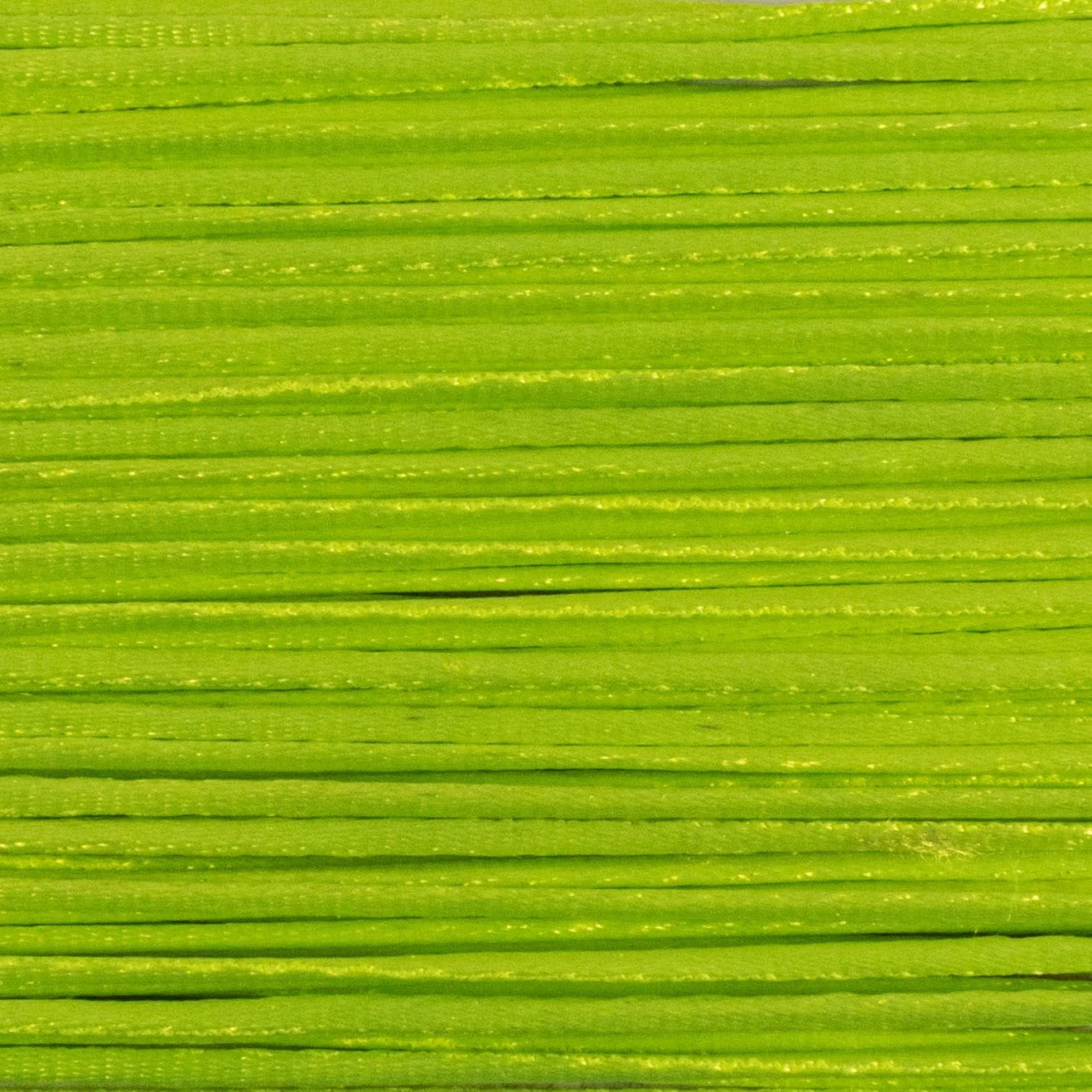 Szatén zsinór – Patkányfarok neon sárga színben, 2mm