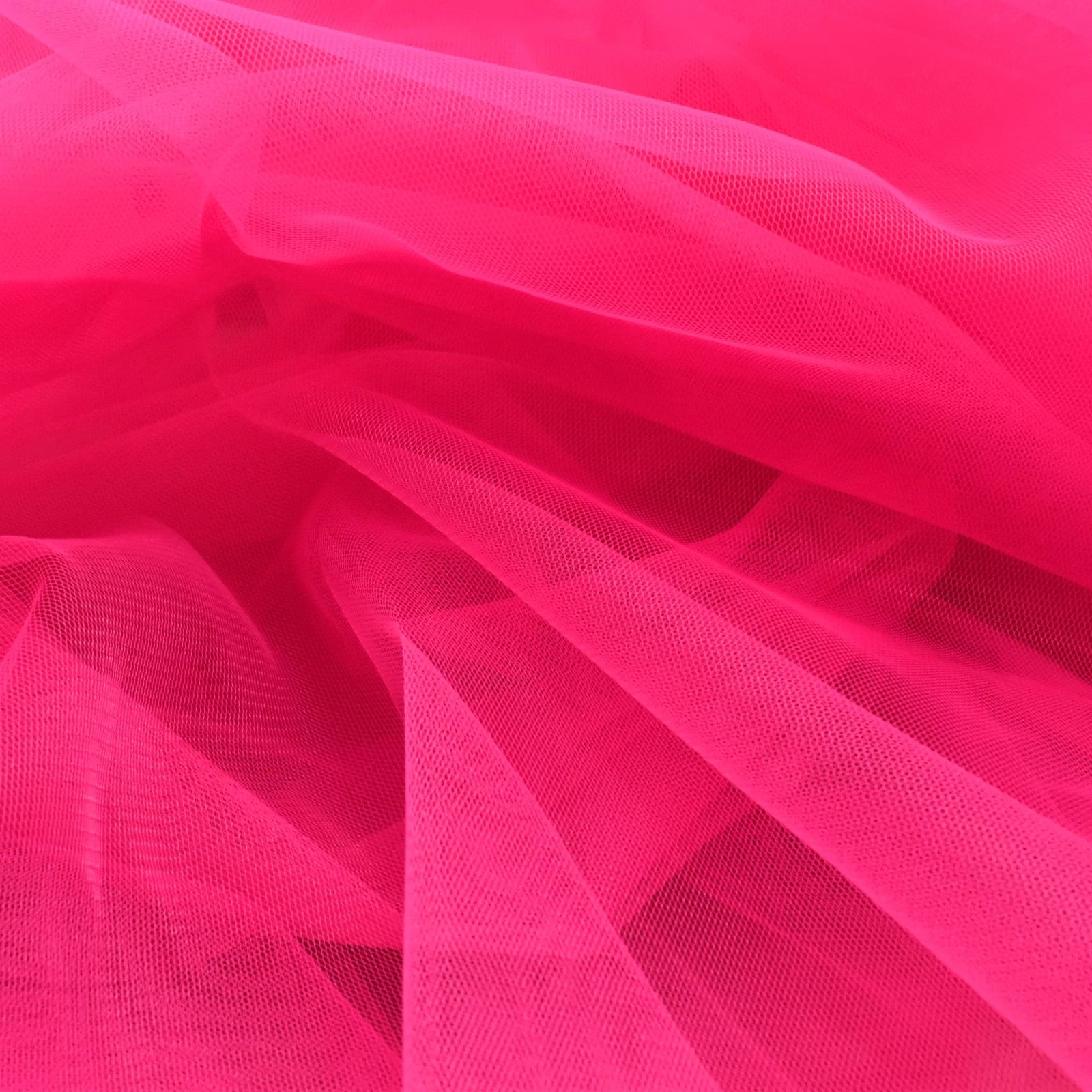 Lágy tüll – Pink színben, extra széles