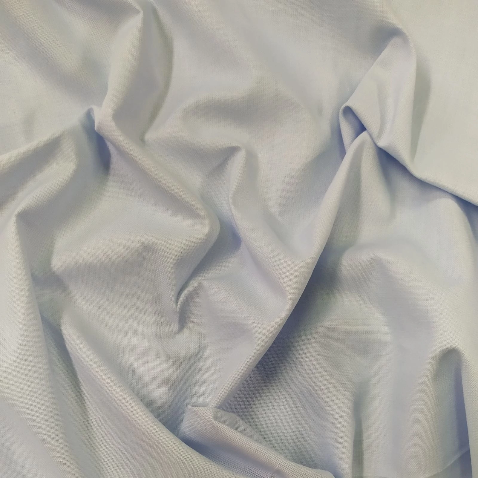 Pamutvászon, festett – babakék színű üni