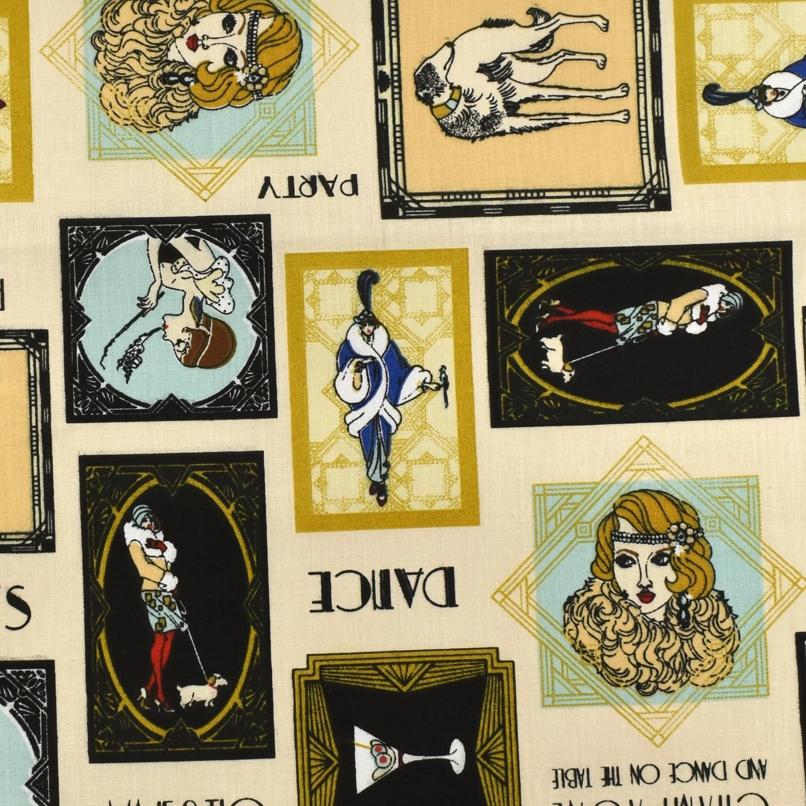 Pamutvászon – Dívák 1920's mintával