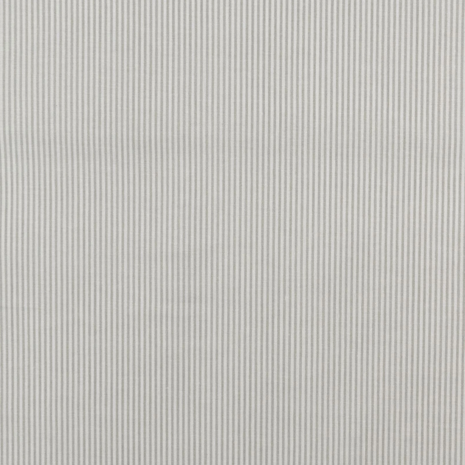 Pamutvászon – Világosszürke-fehér csíkos mintával, 2mm