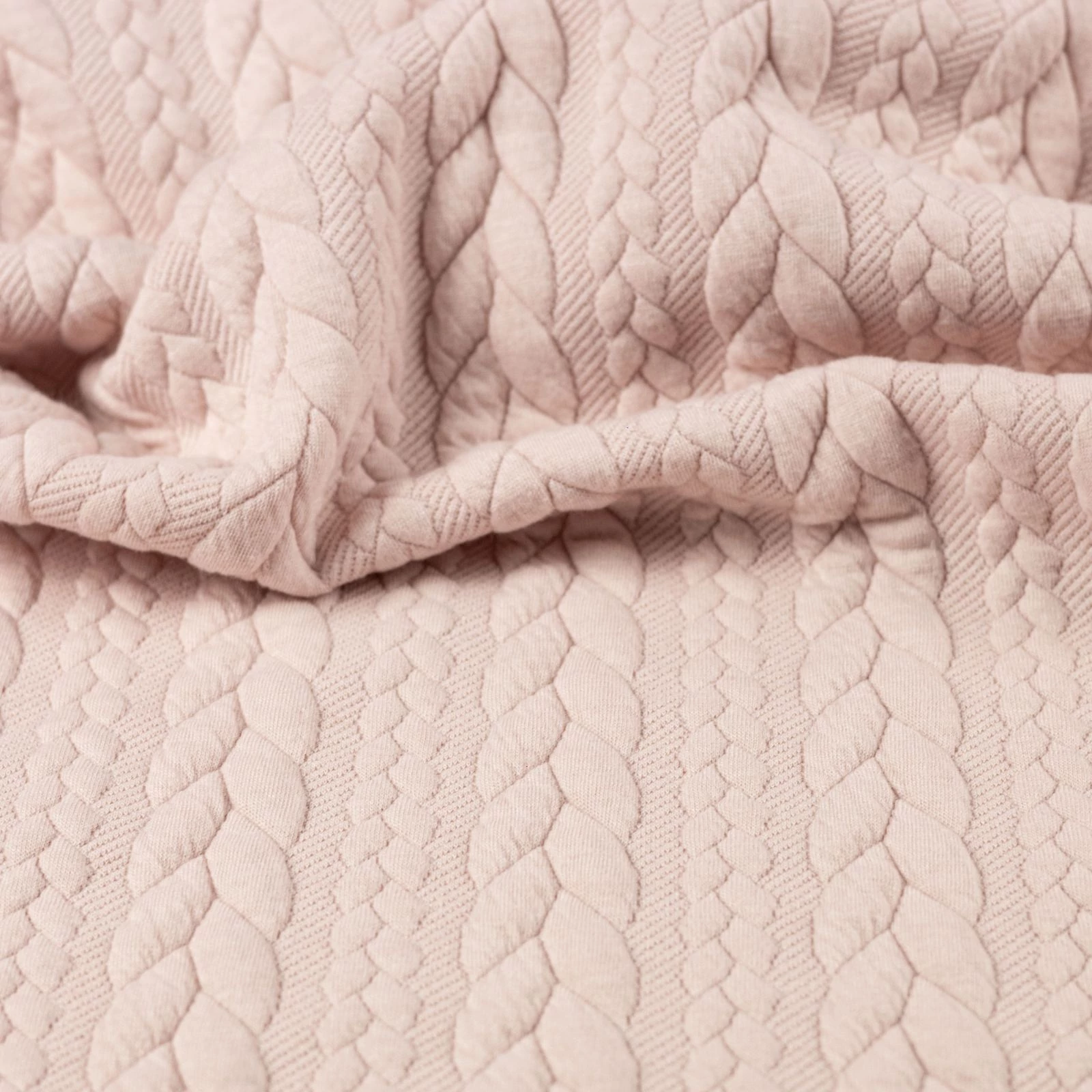 Kötött kelme – Fonott jacquard mintával, mályva